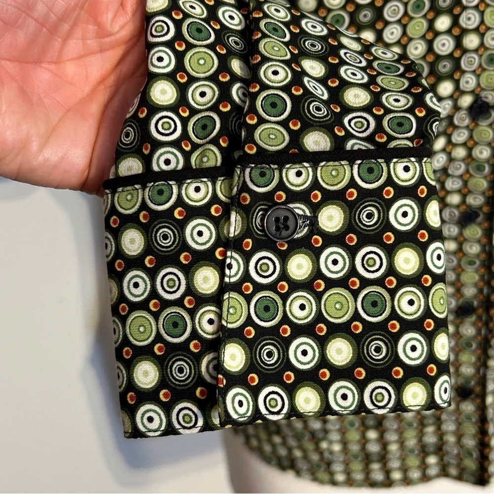 Button up blouse in Mod pattern size S - Picture 2 of 9